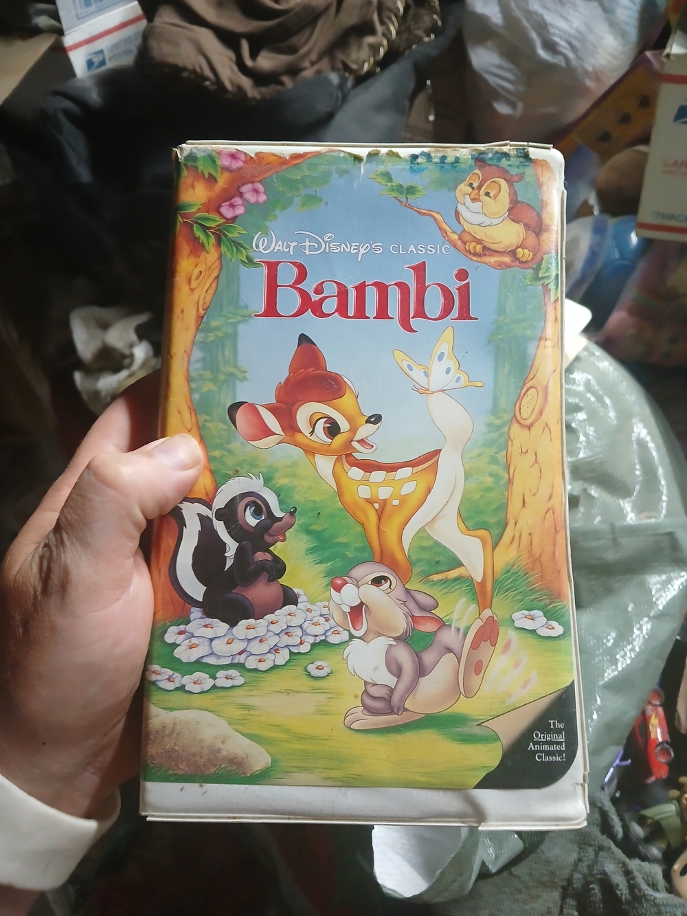 vintage copy of Walt Disney's Classic Bambi on VHS